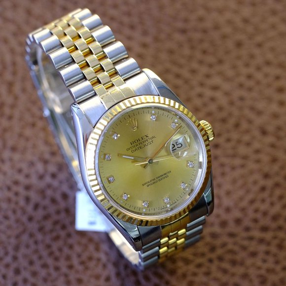 Rolex Datejust Factory Diamond Dial 36mm Watch - Picture 8 of 11